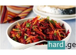 ჭარხლის სალათის საუკეთესო რეცეპტი, რომელიც სამუდამოდ დაგავიწყებთ ოლივიეს