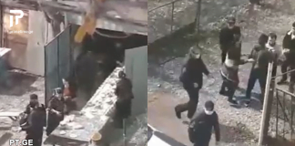 გაშლილი სუფრა და დაპირისპირება მარნეულში პოლიციასა და მოქალაქეებს შორის (ვიდეო)