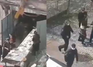 გაშლილი სუფრა და დაპირისპირება მარნეულში პოლიციასა და მოქალაქეებს შორის (ვიდეო)