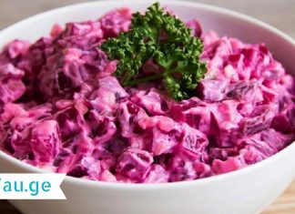 მოამზადეთ ჭარხლის სალათი ნიგვზით! ძალიან გემრიელი და მარტივია…