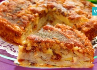 მოამზადეთ უგემრიელესი, სიცილიური ვაშლის ნამცხვარი მარტივად!