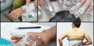 ტკივილის განკურნების 8 მეთოდი ალუმინის ფოლგით.