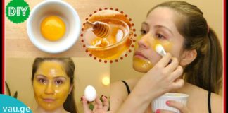 მსოფლიოში პოპულარული სახის ნიღაბი კვერცხის გულით, ლიმონითა და თაფლით.