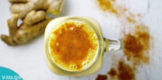 სამკურნალო სმუზი: კურკუმას და კოჭას ნარევის საუკეთესო რეცეფტი