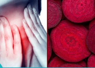 სახლში დამზადებული ჭარხლის ნაყენი ერთ დღეში აქრობს ყელის ტკივილს.