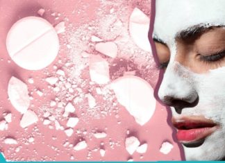 ასპირინის ნიღბები სახისთვის.