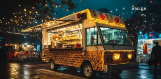 კულინარიული მოგზაურობა: ვინც სამყაროს გემოებით შეიმეცნებს A traveler enjoying local traditional dishes at an outdoor cafe with a map and passport on the table.