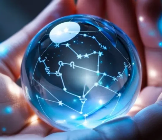 ზოდიაქოს სამყარო: ვარსკვლავური გავლენა ჩვენს ყოველდღიურობასა და ხასიათზე Zodiac wheel and mystical astrology symbols with constellations.