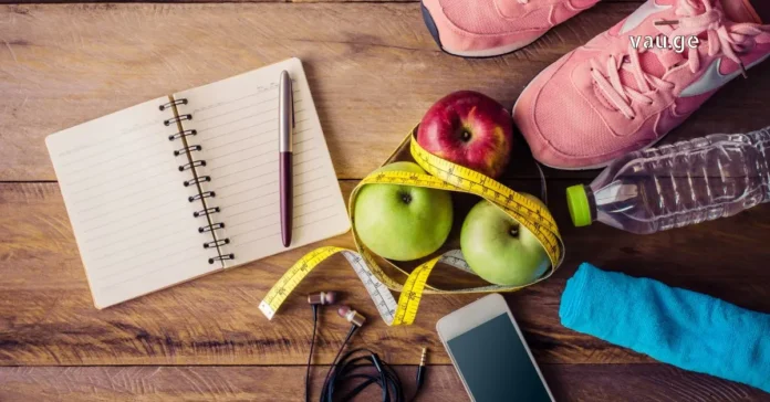 Staying Fit on the Go A person doing a workout outdoors in a scenic travel destination during a sunny morning.